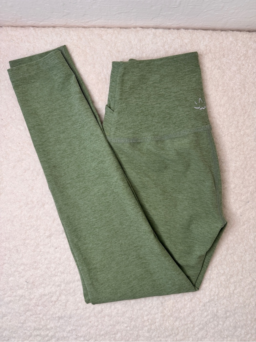 Beyond Yoga Olive Green High-Rise Jeggings